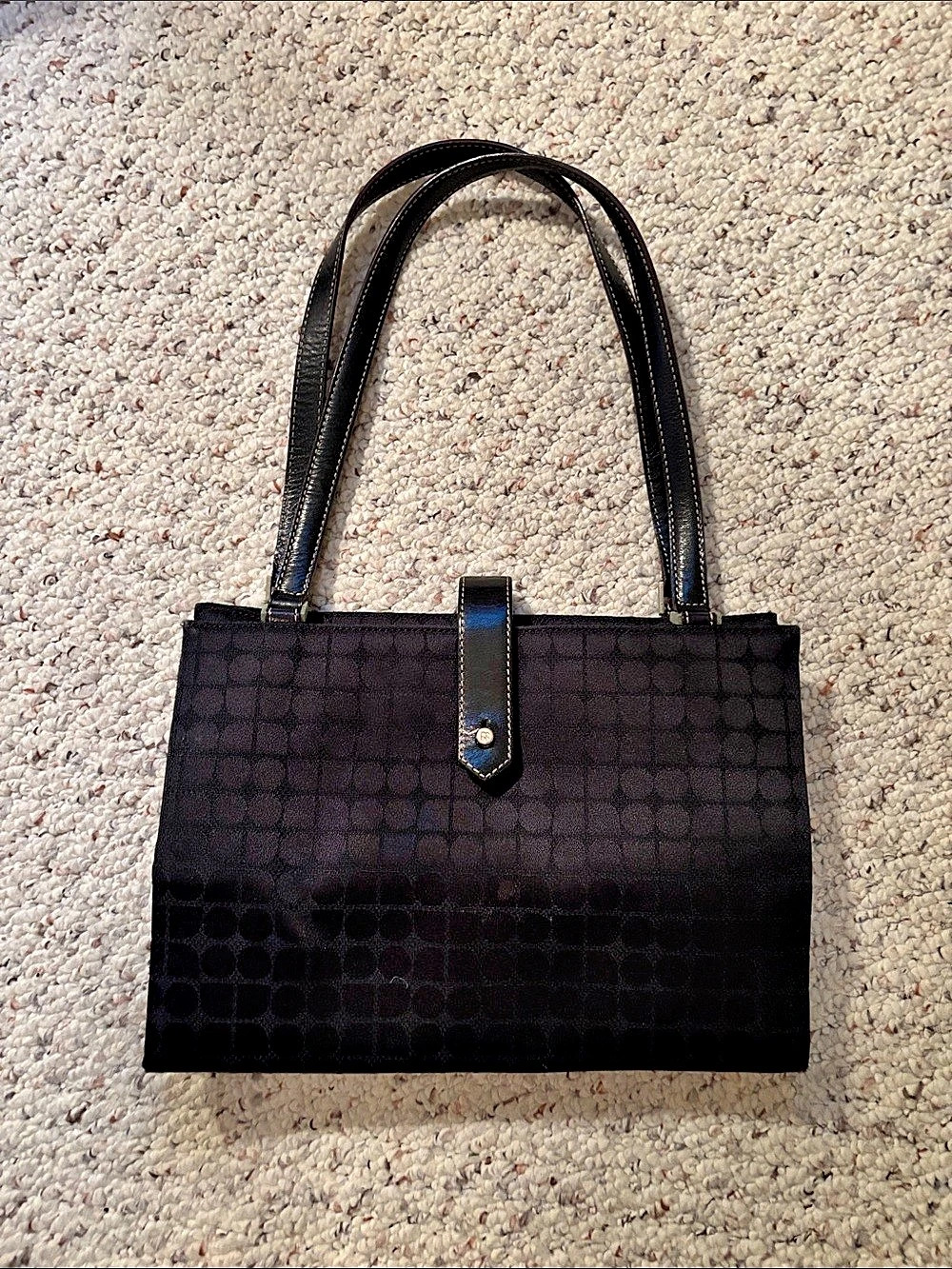 Kate Spade Black Geometric Shoulder Bag